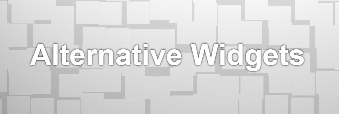 Alternative Widgets banner.
