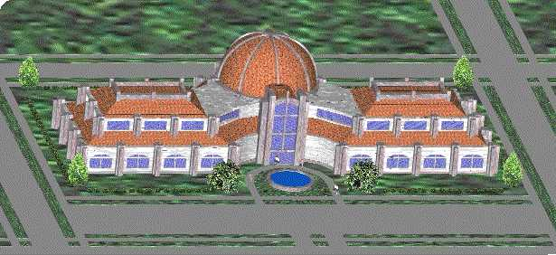 3-D AutoCAD exterior.