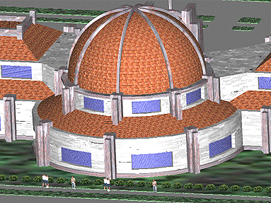 3-D AutoCAD exterior.