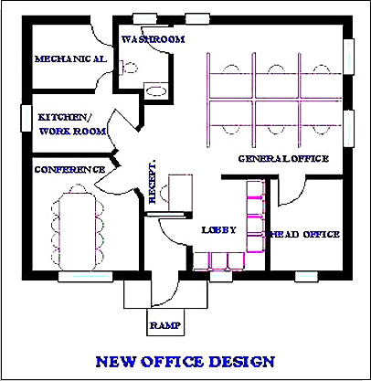 Proposed floor plan of the house in Detroit.