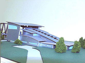 Ford Visitors Center model.