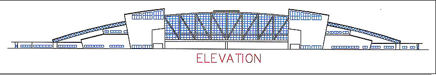 Ford Visitors Center elevation.