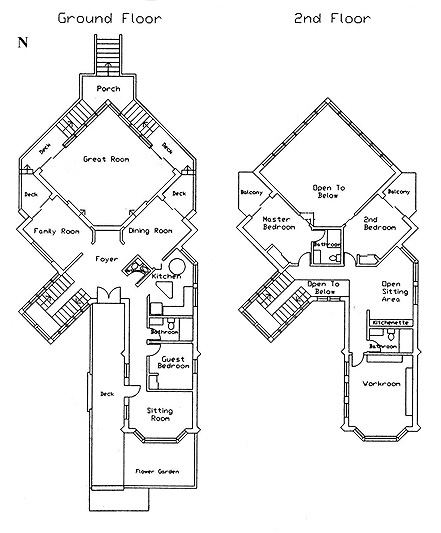 Lake house floor plans.