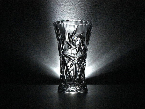 Photo of a back-lit transparent object.