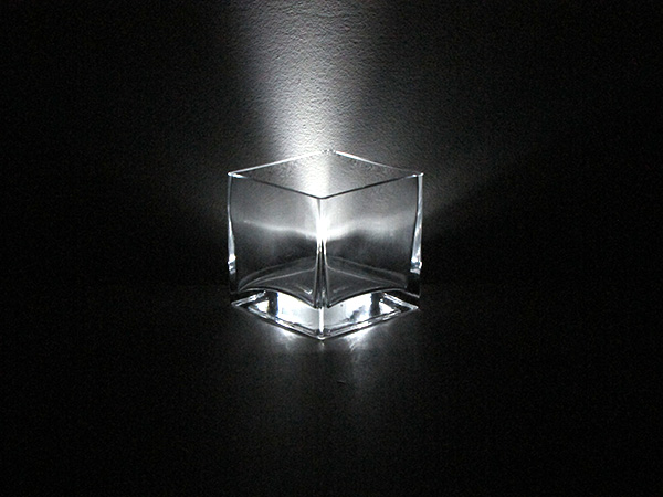 Photo of a back-lit transparent object.