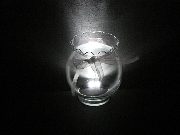 Photo of a back-lit transparent object.