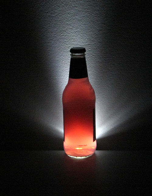 Photo of a back-lit transparent object.