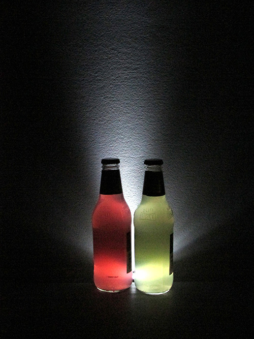 Photo of a back-lit transparent object.